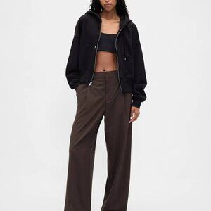 GAP Chocolate Brown lightweight Run Around Relaxed Joggers